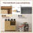 31.5" W 3 Drawer Wood File Cabinet, Mobile Filing Cabinet with Concealed Pull-out Tray for Printer-11563188
