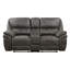 Ensemble de canapé moelleux 2 pièces avec canapé inclinable et causeuse en microfibre-365021920