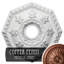 Médaillon de plafond Endurathane Crawley, l 18 po x H 18 po x P 3 1/4 po x P 1 1/2 po (convient aux auvents jusqu'à 6 3/4 po), fini cuivre poli peint à la main-28575939