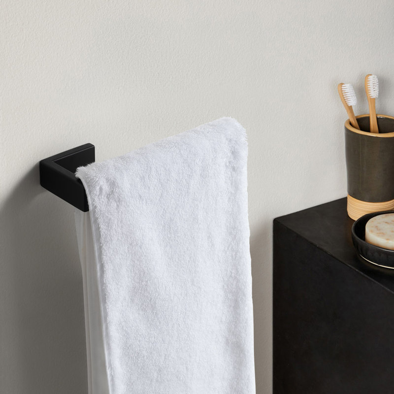 Wall Mounted Towel Ring, Matte Black