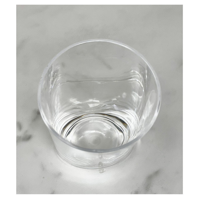 Verres ovales ovales en acrylique, 12 oz liq., Clair