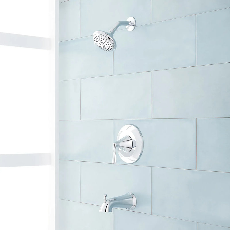 Provincetown Pressure Balance Tub and Shower Set, Chrome
