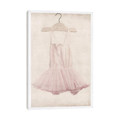 Pink Tutu Ballerina Dress 1 Piece Wall Art on Canvas