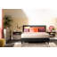 Grand lit plateforme tapissier Sazena