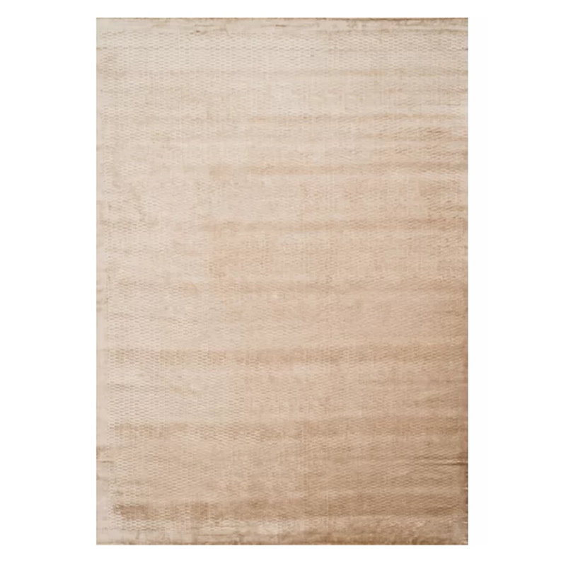 Tapis beige tissé à la main Brawner, Rectangle 5 pi 6 po x 8 pi 6 po