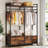 47.2" Rustic Brown Freestanding Closet Organizer