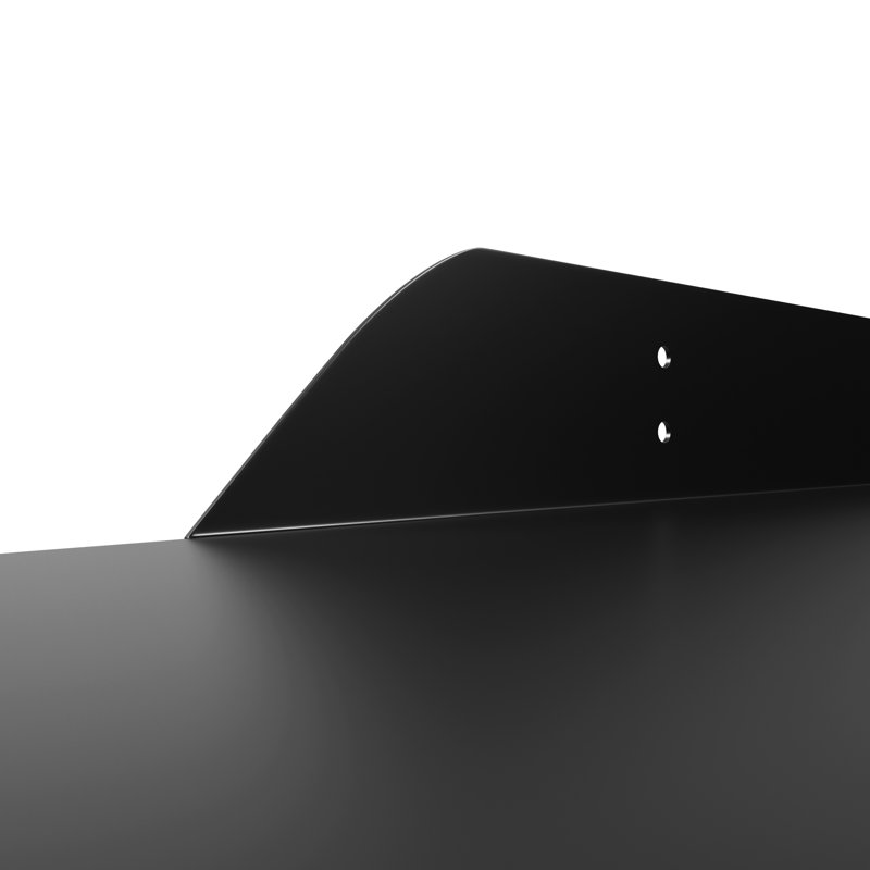 Maja Metal Floating Shelf, 1.75" H x 24" W x 6" D, Black