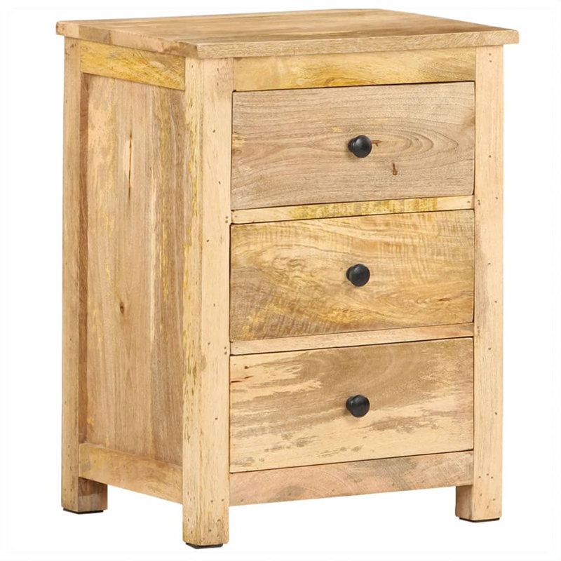 Leavitt 45cm W Solid Wood Bedside Table