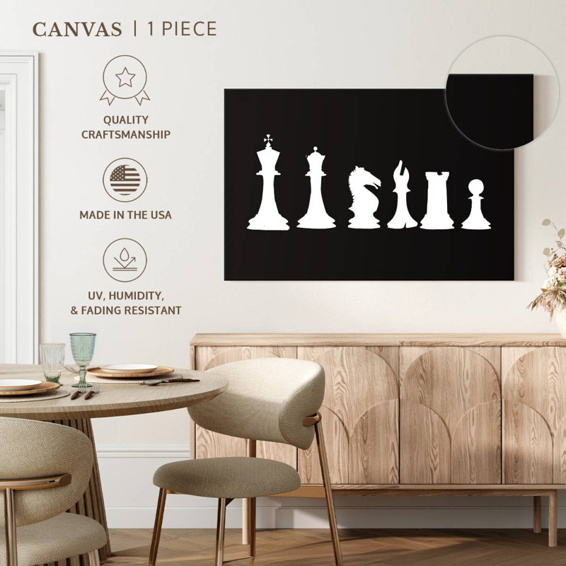 Senne Chess Silhouettes, 24" H x 36" W