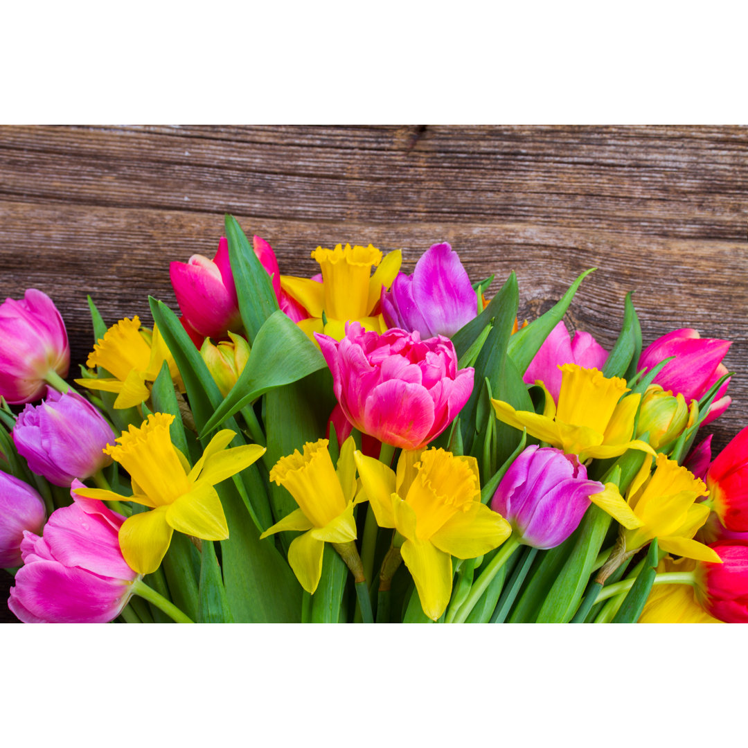 Blumenstrauß - Fotografie auf Leinwand