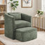 Fauteuil demi-tonneau avec repose-pieds 