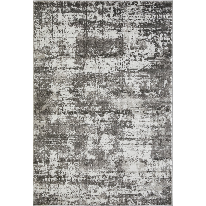 Siante Abstract Indoor Rug, Rectangle 4' x 6'