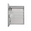Armoire à pharmacie à charnière gauche DEL, l 24 po x H 30 po x P 5 po Neely, miroir grossissant 3 fois réglable Neely-1557962082