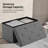 Folding Storage Ottoman Bench, Storage Chest, Foot Rest Stool, Bedroom Bench With Storage-262951138