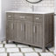Domel French Grey 48" W x 22" D Single Sink Bathroom Vanity with Built-in Power Outlet & USB, Drawer Organizer, Engineered Stone Top, Undermount Ceramic Sink-1720990885-1720990810