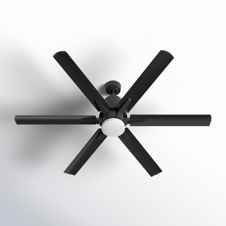 Kiska 60'' 6 Blade Ceiling Fan with LED Light Kit