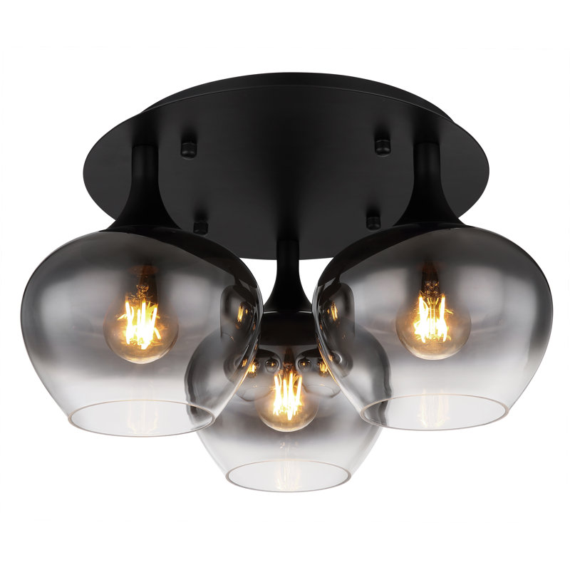 Aviani Glass Semi Flush Mount