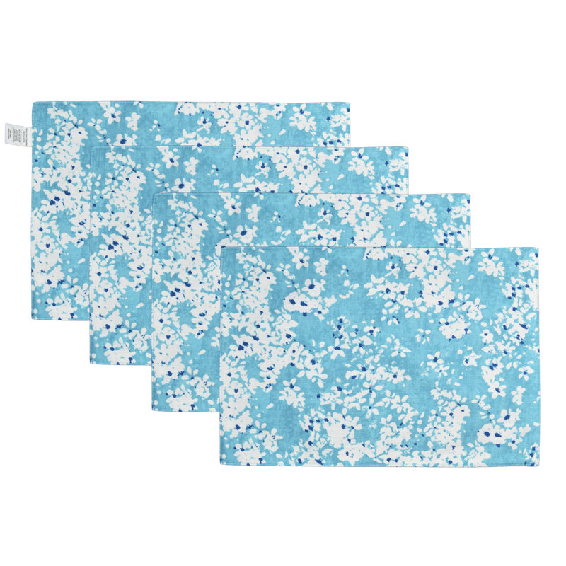 Polyester Floral Rectangle Placemat