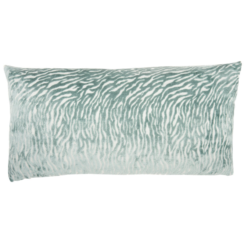  Housse de coussin carré et insert, Céladon, H 12 po x l 24 po, Rectangulaire