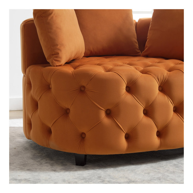 Fauteuil d'appoint 40,6 pouces de largeur de meuble / fauteuil demi-tonneau classique pour salon / fauteuil de loisir moderne