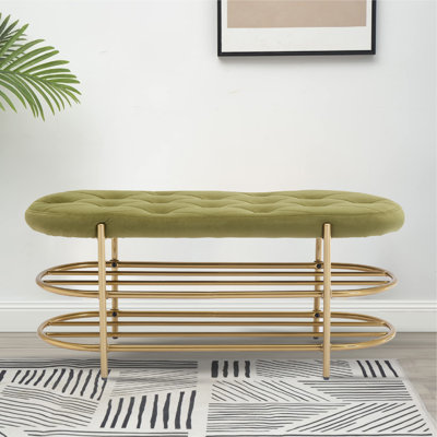 Banc de rangement rembourré Lylarae