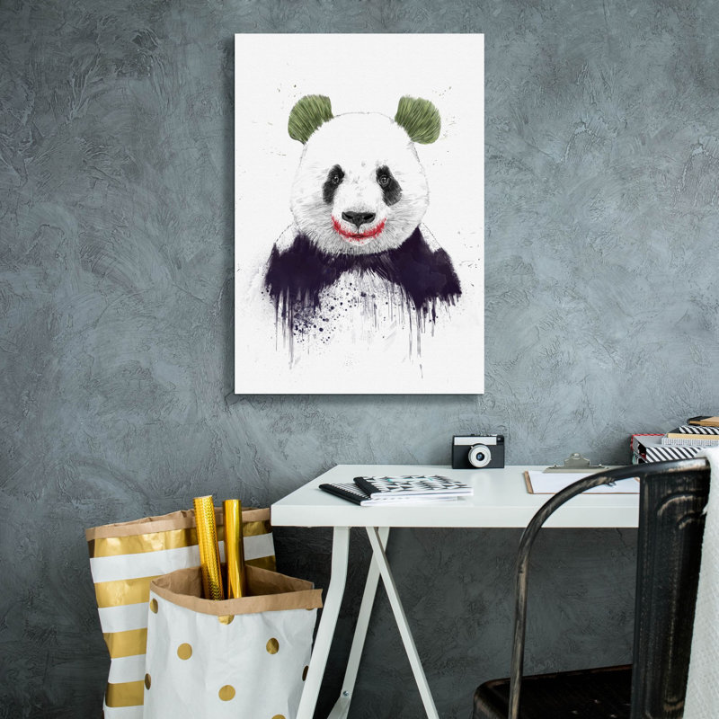 «Joker Face» par Balazs Solti, art mural sur toile, H 26 po x l 18 po x P 0,75 po
