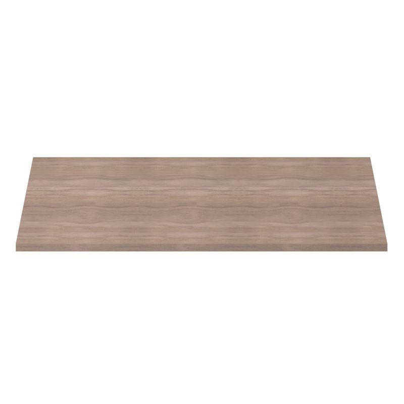 WM45 - Moulure de bois franc massif Crown Crown, H 3 11/16 po x P 3 3/4 po x P 5 1/4 po x L 96 po, noyer teint, Noyer