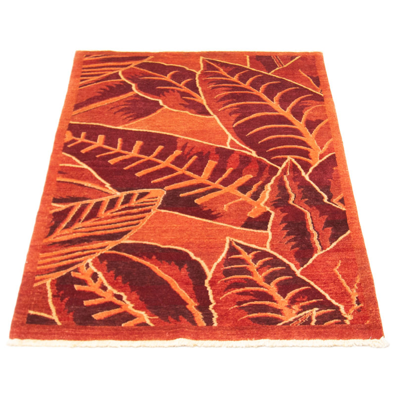 Tapis unique en laine noué à la main 4 pi 1 po x 6 pi 3 po nouvel âge Foresthill
