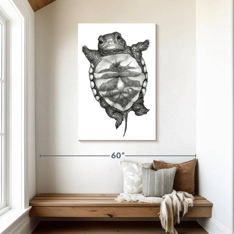 Petite tortue Brampt, H 45 po x l 30 po