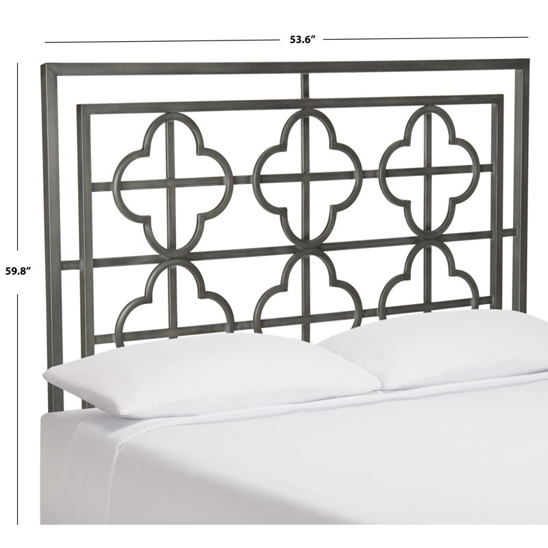 Lucinda Metal Headboard, Full, Antique Iron