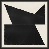 Origami 5' Framed Graphic Art Print on Glass