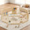 Parc pour bébé 8 panneaux en bois de pin massif - Barrière de sécurité pliable pour tout-petits, cour de jeu portable et cloison de chambre de bébé, finition naturelle