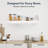 Fenimore Rustic Whitewashed Distressed Floating Wall Shelf-673293465