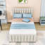 Lit plateforme tapissier avec couchette simple et tiroirs Cuevas Simpkins-219815072-219815069