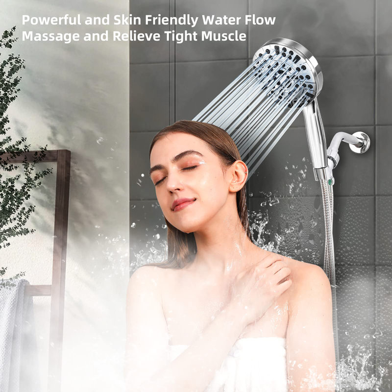 10 Functions High Pressure shower head with handheld