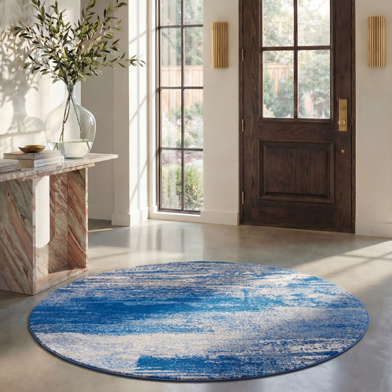 Tapis performance abstrait Gicu, Rond 6 pi