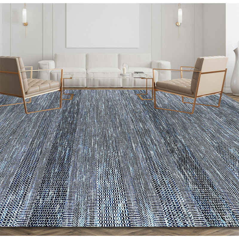 Area Rug in Silver, Rectangle 10' x 14'