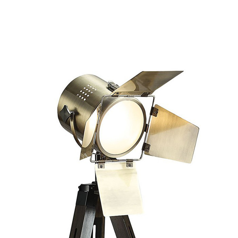 Lampe sur pied traditionnelle en laiton Orphia