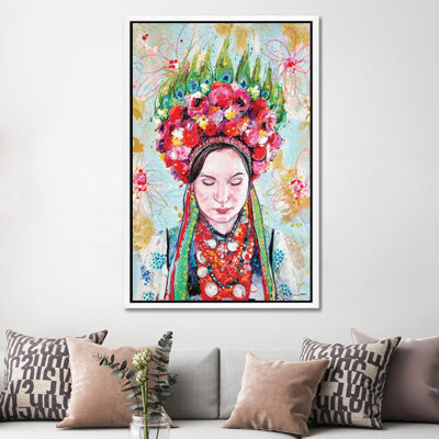 Anna by Vincent Richeux - Floater Frame Print on Canvas
