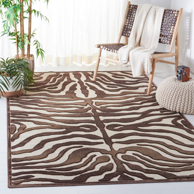 Tapis à imprimé animal Braswell Performance