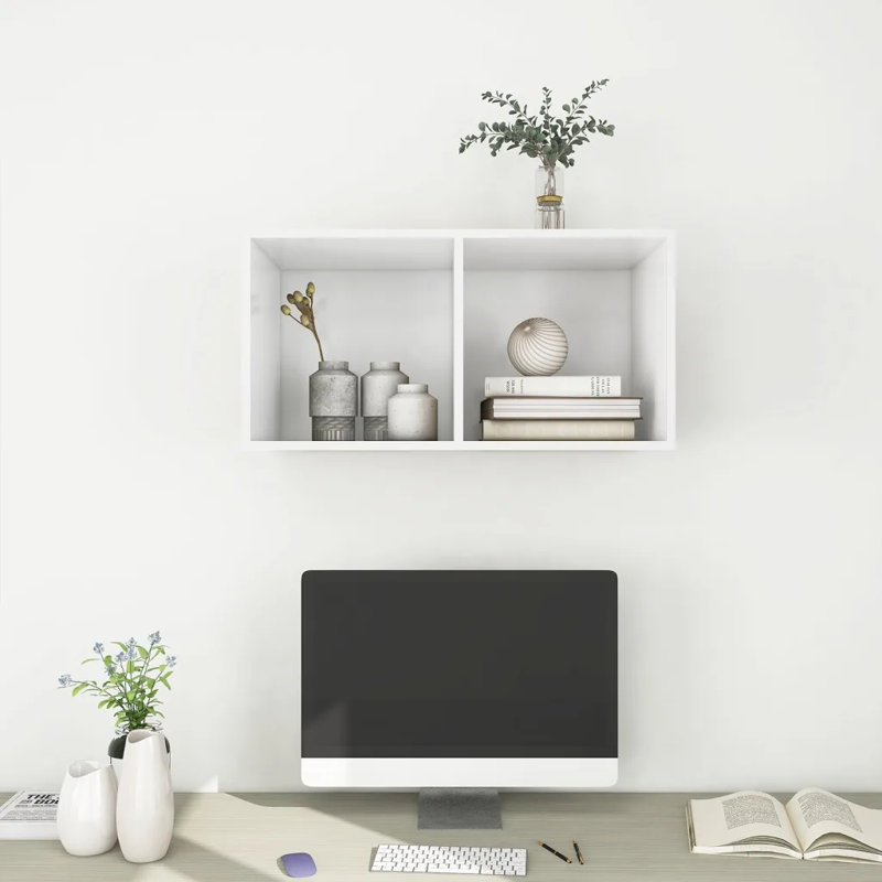 Dellatorre Cube Shelf, White