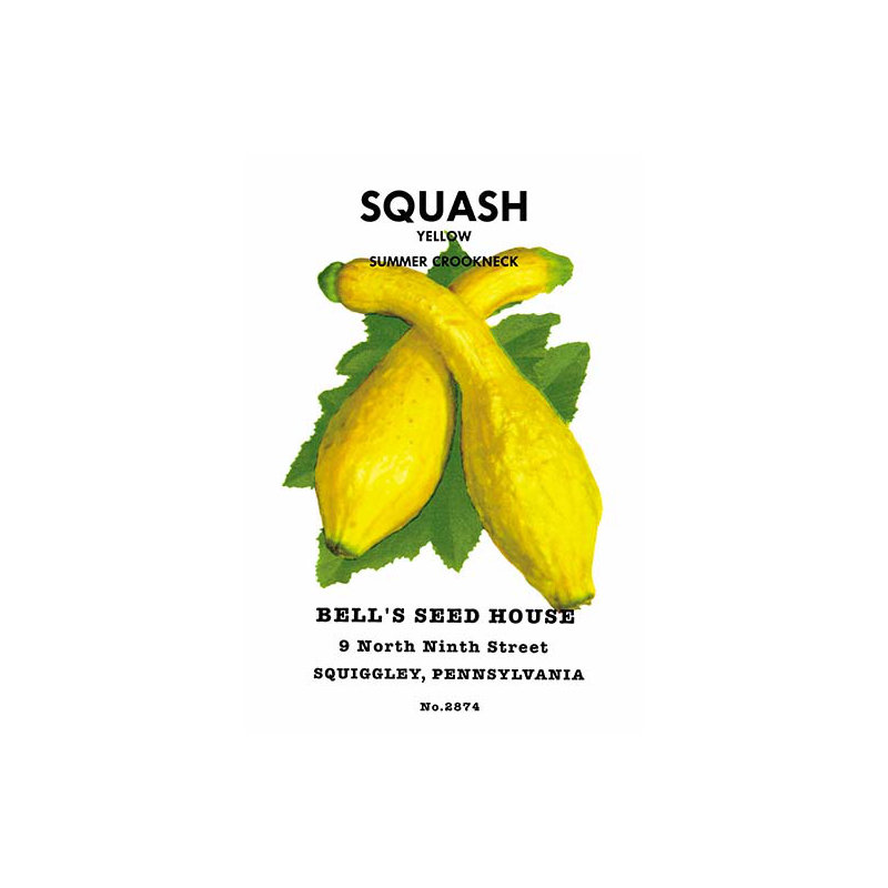 « écrasement : yellow summer crookneck », impression