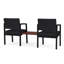 Structure tandem 2 places avec table centrale en acier Lenox-858559725-858559714-923505928