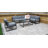 Lamaya Rectangular 6 - Piece 8 - Person 2000Cm L Aluminum Table Set with Cushions