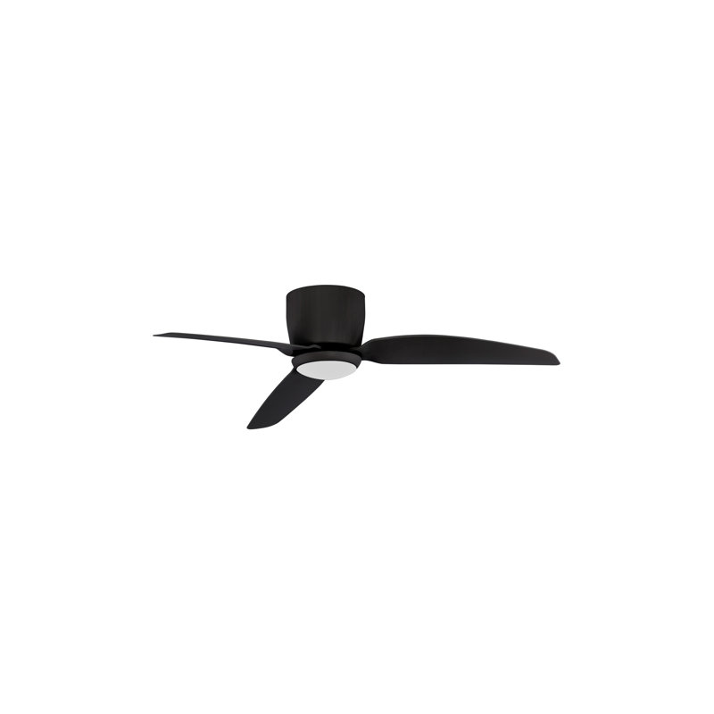 99.5cm Ceiling Fan with LED Lights, Black, Black