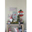 Sitting Gnome With Soft Legs  Set of 4  7.5" x 3" x 14.5"H  Gray