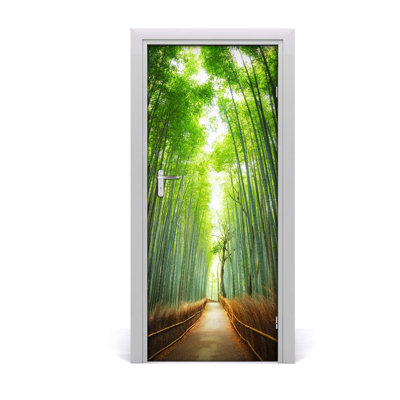 Bamboo Way Adhesive Door Decal