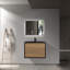 Danyall 30 po L x 19 po P 2 tiroirs Meuble-lavabo avec évier simple et Comptoir en Quartz noir d'ingénierie
