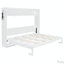 Lit escamotable moderne pliant sur le côté avec motif imprimé tendance, éclairage DEL sous le lit et prise USB intégrée - conception peu encombrante-1121510081-1121510087