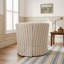 Fauteuil club pivotant rembourré pour salon